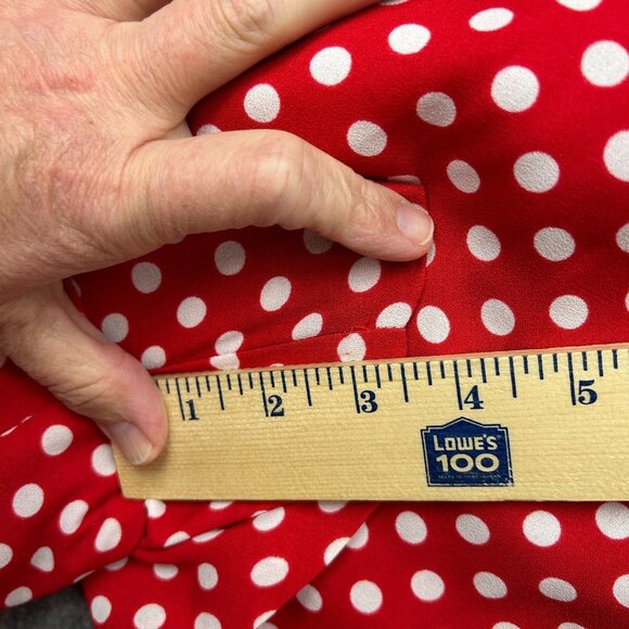 Disney Lauren Conrad Minnie Mouse Bow Shorts Women's Size XL Red Polka Dot - Picture 11 of 12